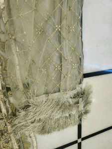 Heavy Bride Pakistani Style GownWith Dupata