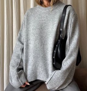 Cozy Gray Knit Sweater