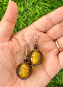 Golden Orb Earrings