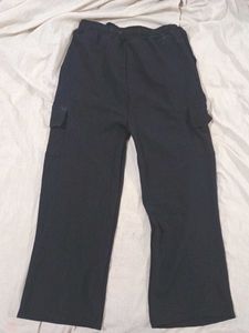 Black Wide Leg Cargo Pants