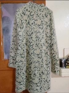 Elegant Long Furry Winter Cardigan