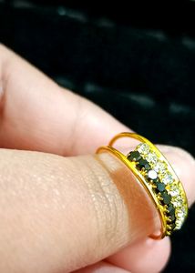 Diamond 💎 And Black Gem Ring 💍