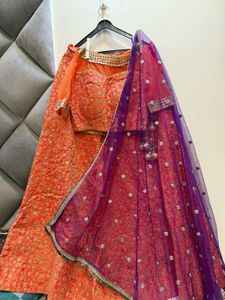 Orange Chaniya Choli