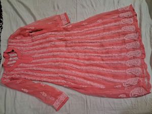 Chikankari Kurti With Inner Combo