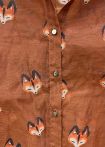 Fox Print Blouse