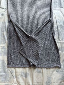 Gray Bodycon Midi Dress