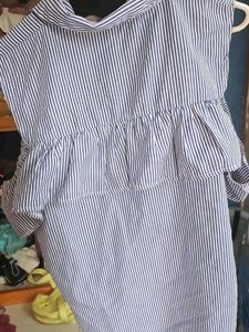 Striped Cold Shoulder Top