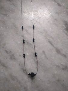 Beautiful Black Pearl Silver Necklace