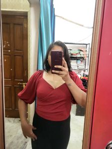 Sexy Maroon Crop Top