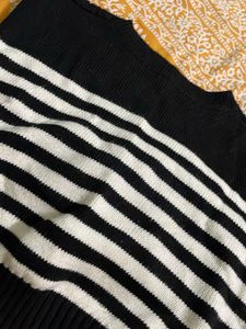 Striped Knit Sweater