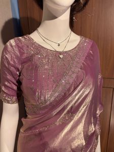 Elegant Lavender Saree