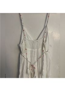 Zara Brand New Lim Edition Cotton Beads Maxi Dress