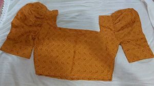 Tokyo Talkies Casual Puff Sleeves Embroidered Top