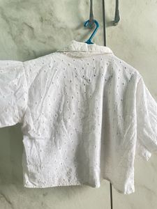 Eyelet Crop Top