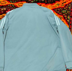Adidas Manchester United track jacket in light gre