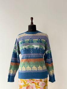 Patterned Knit Sweater