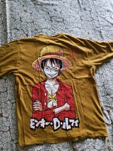 Oversized Tshirt- Onepiece Anime Printed