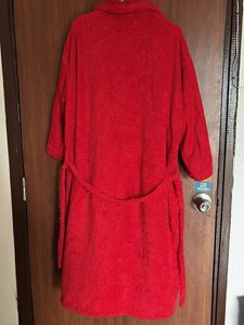 Ferrari Red Terry Cloth Bath Robe