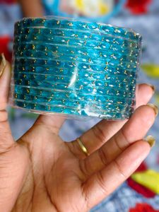 Raindrop crystal glass bangles