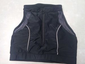 Black Sports Bra Front Zip