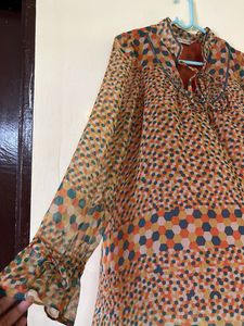 Flowy Printed Tunic Dress