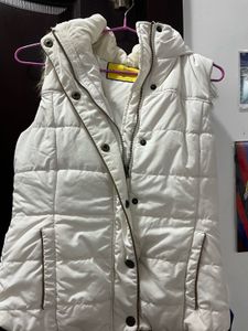 White Puffer Vest