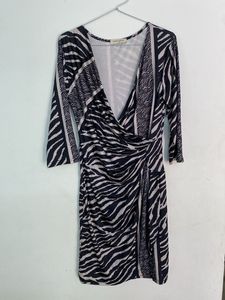 Chic Zebra Print Dress