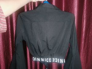 Black Top With Attached Belt