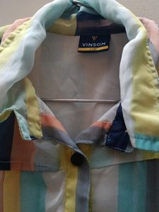 Multi Colour Jeans Top