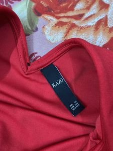 Red Top with Collar