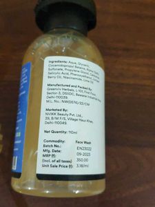 Enn Beauty Erazer Face Wash For Acne