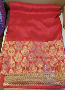 Red Banarasi Saree