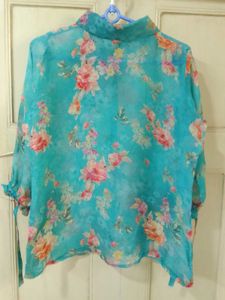 Floral Transparent Shirt