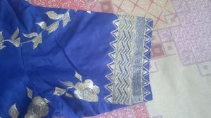 Royal Blue Stiched Dress