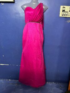 Korean Long Designer Pink Gown