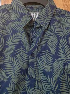 Men&#39;s Leaf Print Shirt