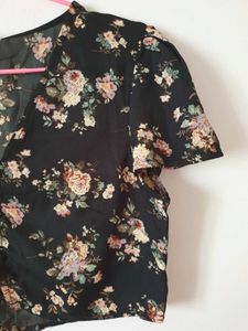 Vintage Lace Up Front Blouse /top