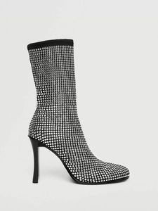 MANGO SILVER BOOTS