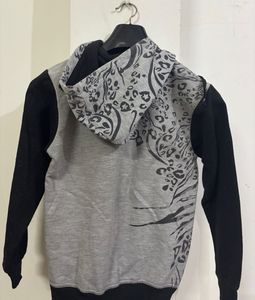 Animal Print Zip-Up Hoodie