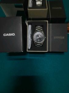 Casio Enticier Metal Strap Watch