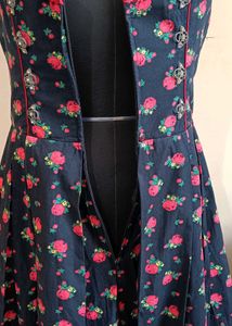 Floral Print Drindl Dress