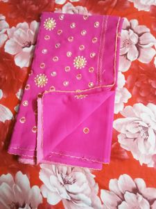 Colourful Pink Saree 🤩