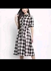 Checked Shirt Kurta