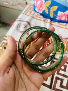 Dark Green Bangle Set