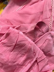 Vintage Pink Embroidered Suit With Salwar &amp; Dupatt