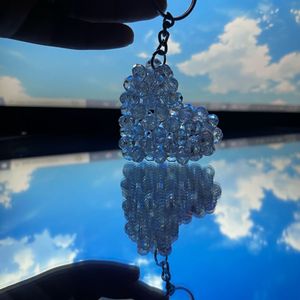 Heart Beaded Keychain