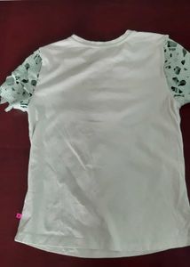 BENETTON patchwork/cutwork top women