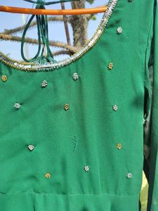 Green beautiful ethnic dress