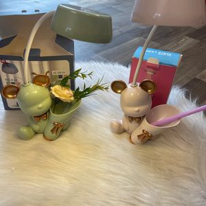 fixed price strictly no coin and swap comments on this will b ignored Beautiful 3 In 1 Lamps With Sharpeners And Pen Stand Attached