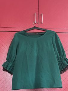 Green Shein Top For M Size Womens